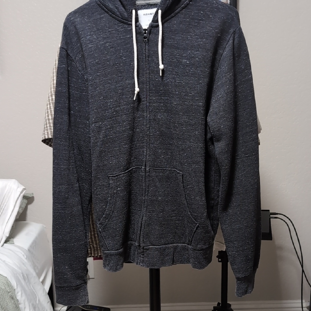 Old Navy Gray Zip Up Sweater with Timeless Appeal